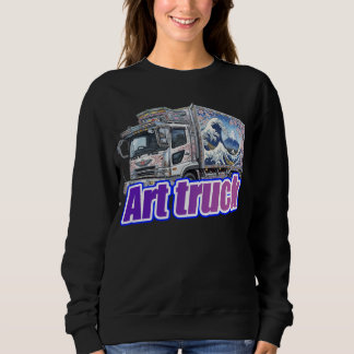 Sweatshirt Japanese Sakura Wave Art Truck "DEKOTORA"