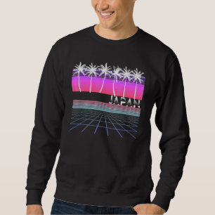 Sweatshirt Japon 80s 90s Vaporwave Plage esthétique Palme rét