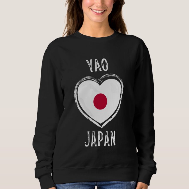 Sweatshirt Japon Drapeau Coeur Yao (Devant)