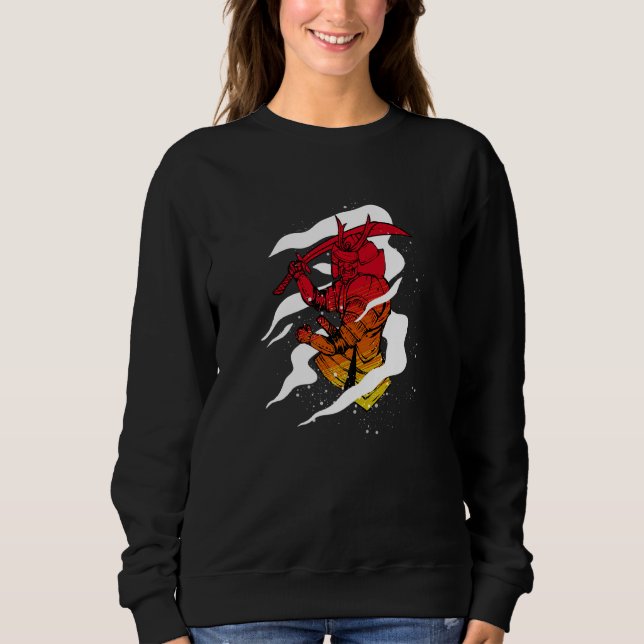 Sweatshirt Japon Samurai Samurai (Devant)
