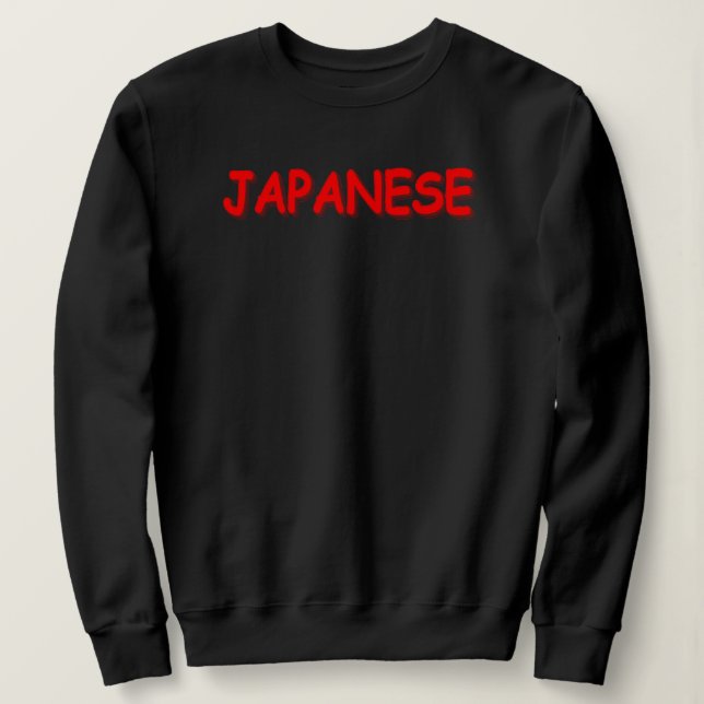 Sweatshirt "JAPONAIS" Joli Design. Commandez dès maintenant  (Design devant)