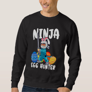 Sweatshirt Japonais mignonne Ninja Oeufs Chasseur Joyeux Pâqu