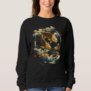 Sweatshirt Japonais Poisson Koi Art japonais Tee - shirts gra