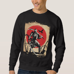 Sweatshirt Japonais Samurai Guerrier Japon Swordsmen Hero