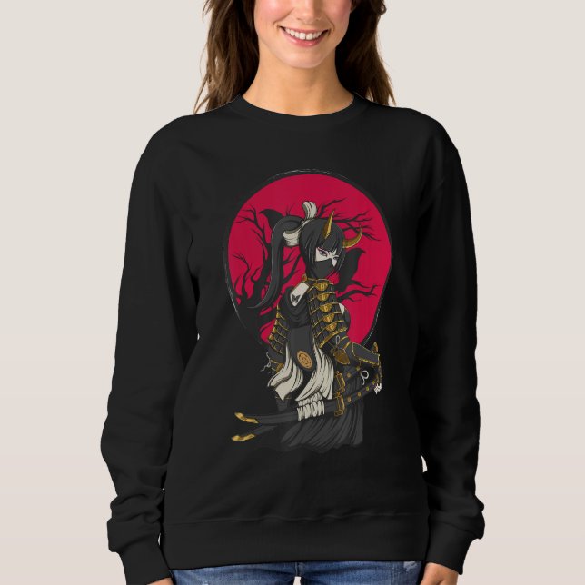 Sweatshirt Japonaise ancienne Samurai Katana Ronin Geish (Devant)