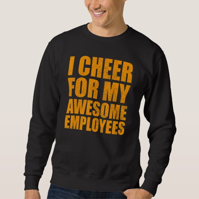 Sweatshirt J'applaudis pour mon employé génial (Devant)