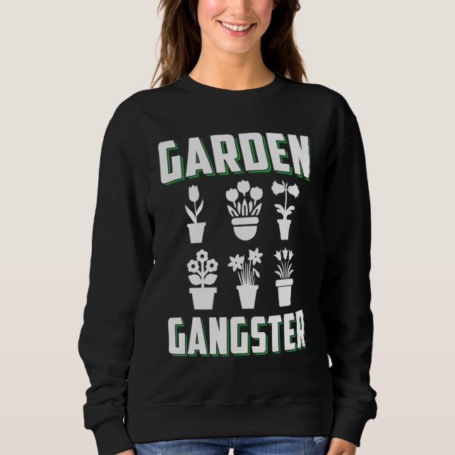 Sweatshirt Jardin de jardinage amusant (Devant)