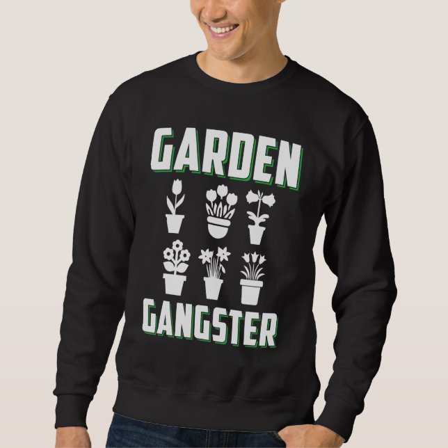 Sweatshirt Jardin de jardinage amusant (Devant)