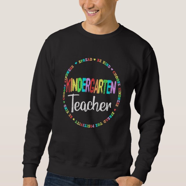 Sweatshirt Jardin D'Enfants Enseignant Premier Jour De L'Écol (Devant)