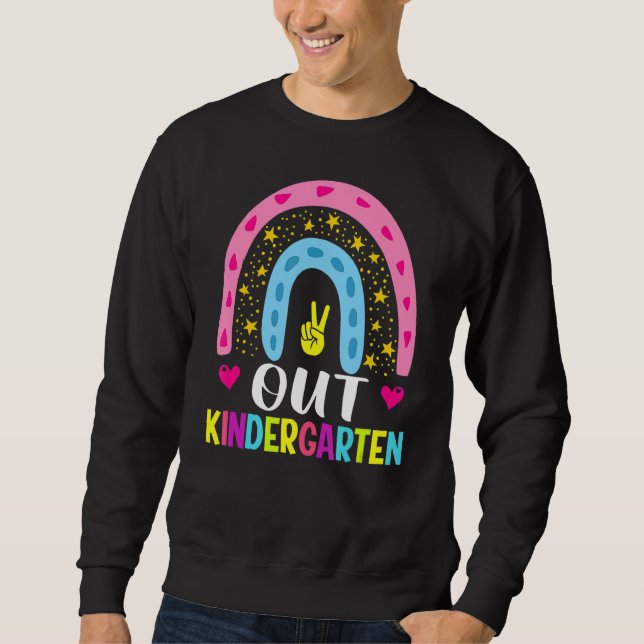 Sweatshirt Jardin d'enfants Rainbow Peace School Kinder Gradu (Devant)