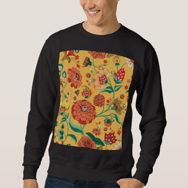Sweatshirt Jardin Floral Paisley vintage (Devant)