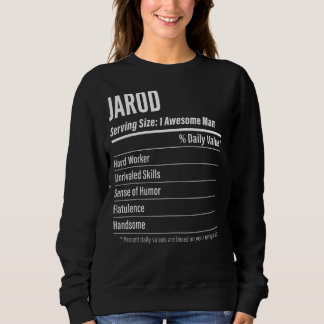 Sweatshirt Jarod Taille du service Nutrition Étiquette Calori
