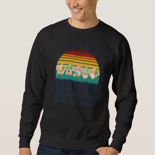 Sweatshirt J'Aurais L'Air De Vous Écouter, Mais Dans Mon H (Devant)