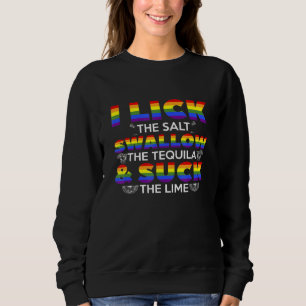 Sweatshirt J'Avale Le Sel La Lime Tequila Pour Un Pri