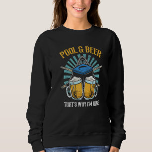 Sweatshirt Je bats les gens avec un bâton de craie de billard