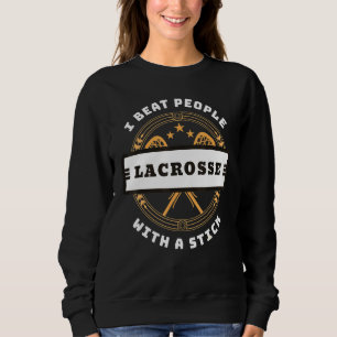 Sweatshirt Je Bats Les Gens Avec Un Lecteur De Crosse À Bâton
