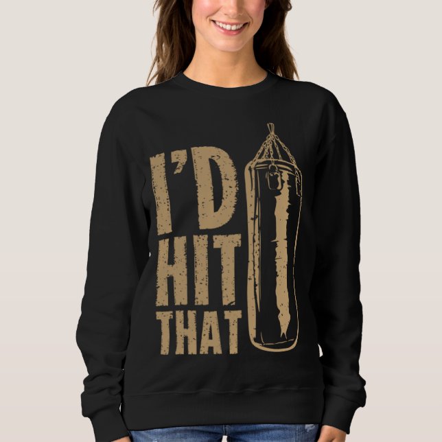 Sweatshirt JE CASSERAI LA GUEULE À ÇA  Boxe à insinuation MMA (Devant)