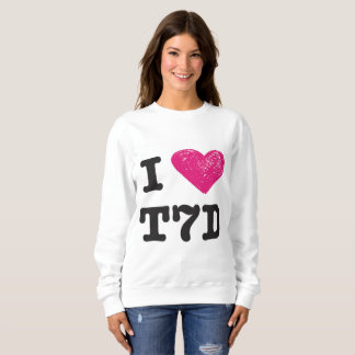 Sweatshirt "Je chandail aime T7d"