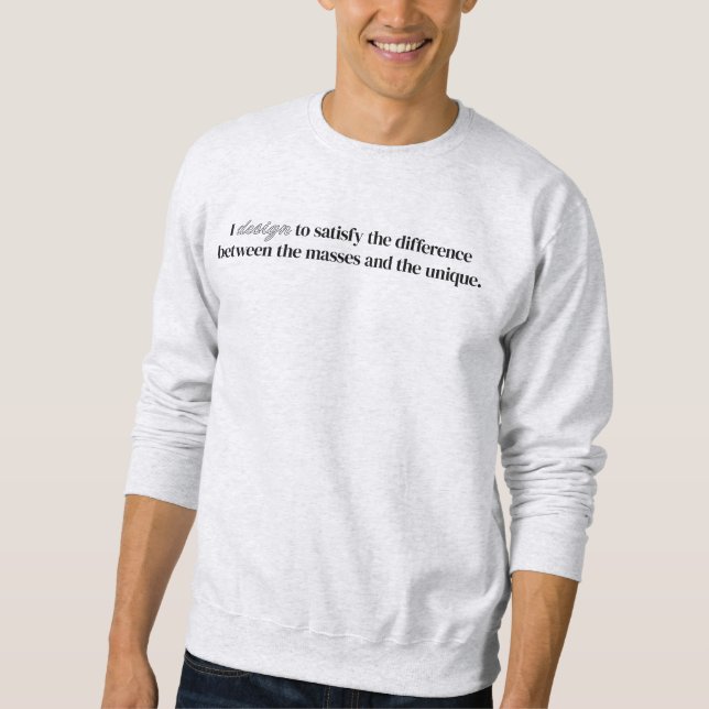 Sweatshirt Je conçois un sweat-shirt de base pour hommes (Devant)