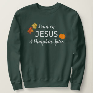 Sweatshirt Je Cours Sur Jésus Et Le T-Shirt Citrouille D'Épic