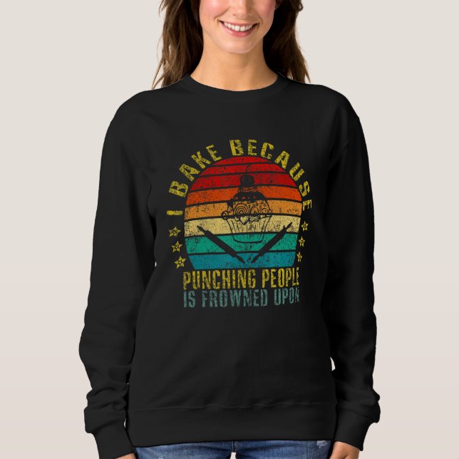 Sweatshirt Je Cuis Parce Que Puncher Les Gens Est Congelé À L (Devant)