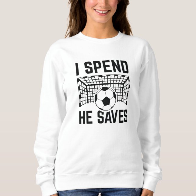Sweatshirt Je dépense qu'il épargne (Devant)