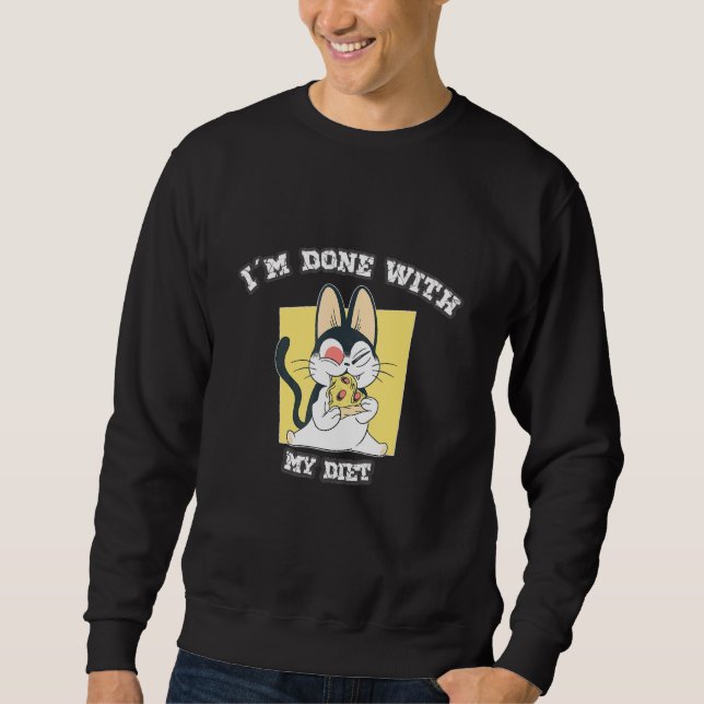 Sweatshirt Je Dis Que J'Ai Fini Avec Ma Boîte À Douceur Diète (Devant)