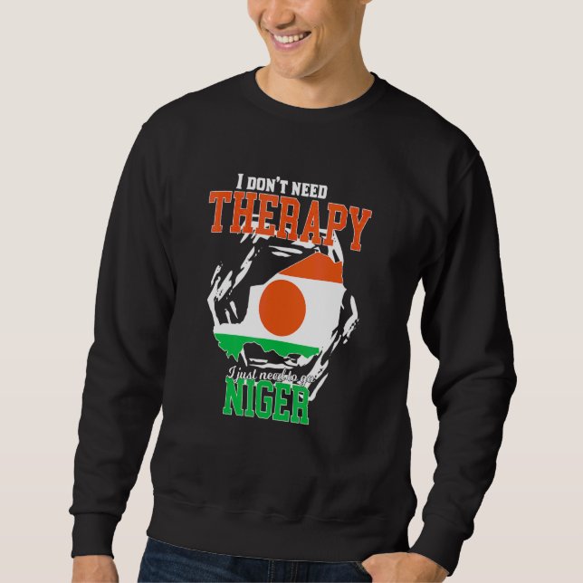 Sweatshirt Je dois juste aller au Niger (Devant)