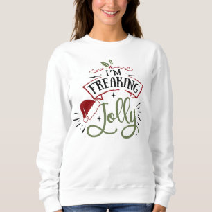 Sweatshirt Je fâche la typographie de Jolly