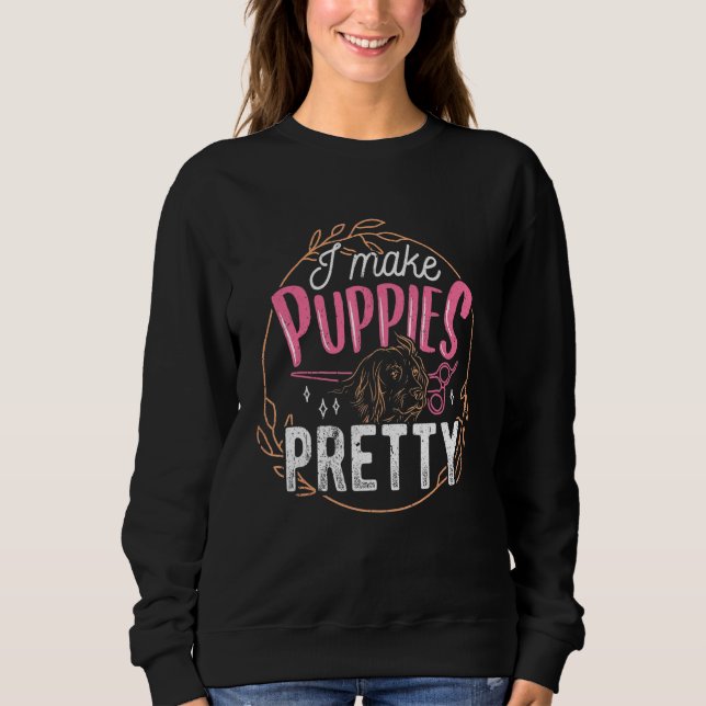 Sweatshirt Je Fais Des Chiens Jolies - Lave-Chien (Devant)