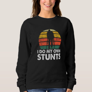 Sweatshirt Je Fais Mes Propres Têtes Blessures Jambe Brisée B