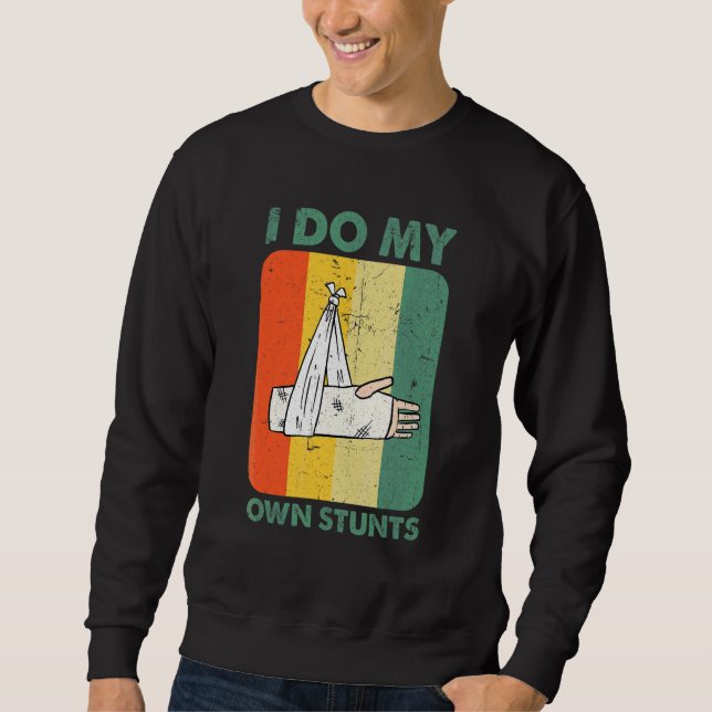 Sweatshirt Je Fais Mes Propres Têtes Bras Cassé (Devant)