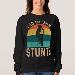 Sweatshirt Je Fais Mes Propres Têtes Broyées Bras De Jambe Br