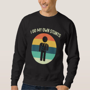 Sweatshirt Je Fais Toutes Mes Propres Têtes Brouillées Bras S