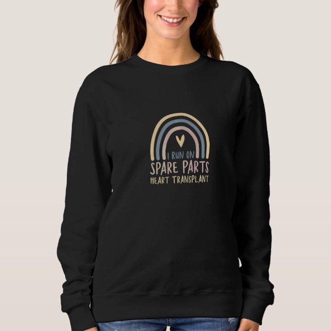 Sweatshirt Je fonctionne avec des pièces de rechange Greffe d (Devant)