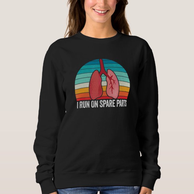 Sweatshirt Je Fonctionne Avec Des Pièces De Rechange Transpla (Devant)