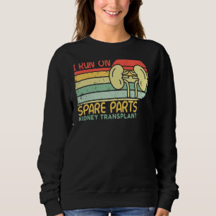 Sweatshirt Je Fonctionne Avec Les Pièces De Rechange Retr.