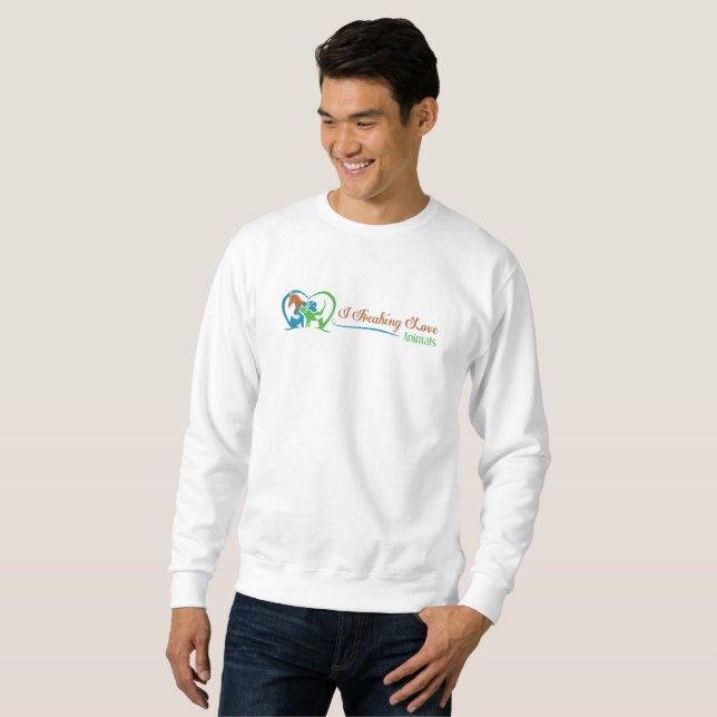 Sweatshirt je freine les animaux amoureux (Devant entier)