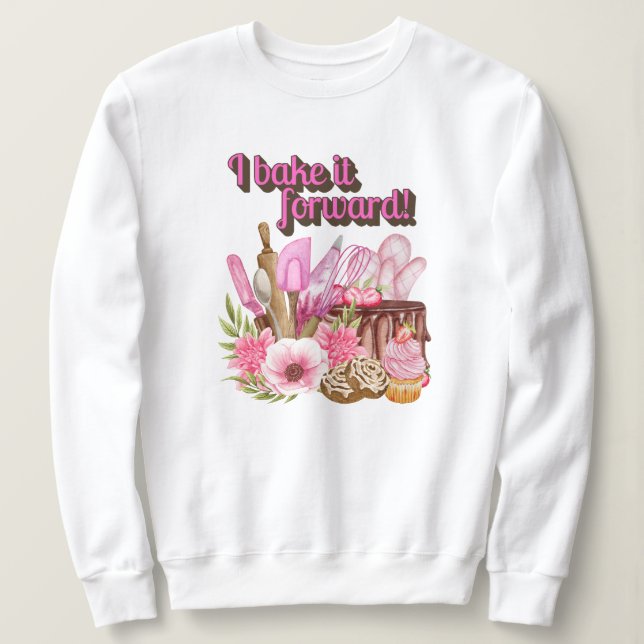 Sweatshirt Je l'ai cuit avant citation amour (Design devant)