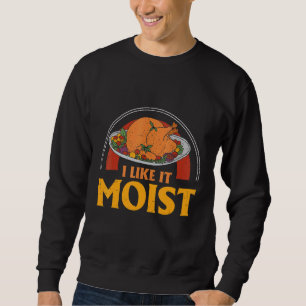 SWEATSHIRT JE L'AIME MOÏTE MERCI COSTUME TURKEY DAY LE