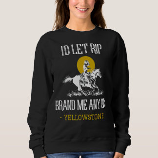 Sweatshirt Je laisserais Rip me Marquer N’Importe Quel Jour Y