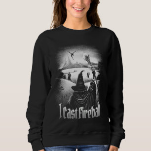 Sweatshirt Je lance la classe de Magicien de Fantasy RPG Boul