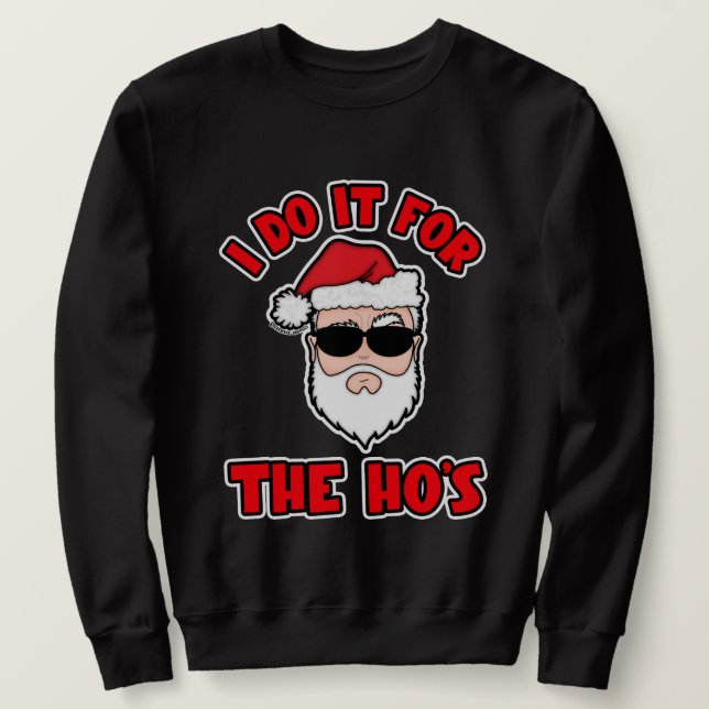 Sweatshirt JE LE FAIS POUR LES POUPÉES Graphiques Santa Screw (Design devant)