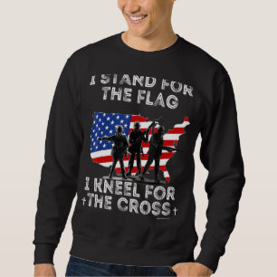 Sweatshirt Je Me Trouve Pour Le Drapeau Que Je M'Agenouille P
