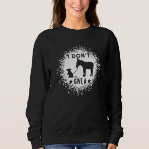 Sweatshirt Je m'en fiche comme de ma première chemise