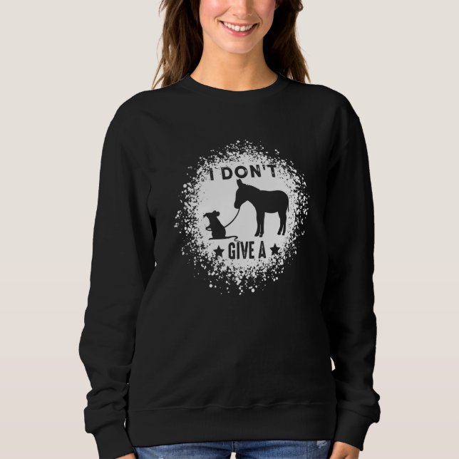Sweatshirt Je m'en fiche comme de ma première chemise (Devant)