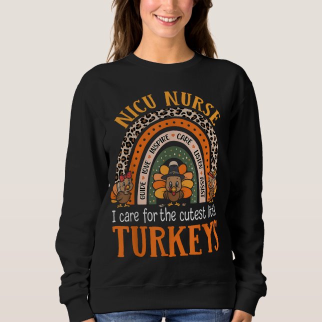 Sweatshirt Je M'Occupe Des Déchets Les Plus Cuttes Thanksgivi (Devant)