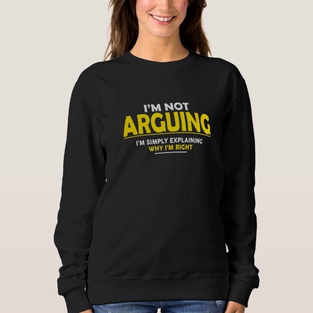 Sweatshirt Je n'affirme pas que j'explique juste pourquoi j'a (Devant)