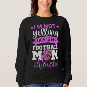 Sweatshirt Je ne crie pas que c'est ma maman de football Voic