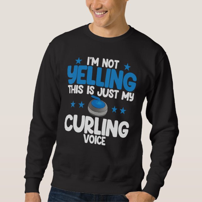 Sweatshirt Je ne crie pas voix bouclée plus grand frisbee du  (Devant)